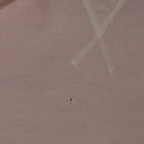 Lily & Lottie Chelsea Deboer Distressed Hoodie Size Medium Light Pink Raw Edges - Picture 12 of 13